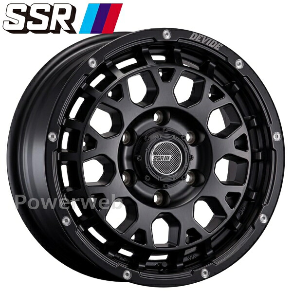 SSR DEVIDE G:M (ディバイド GM) 16インチ 6.5J PCD:139.7 穴数:6 inset:38 フラットブラック [ホイール1本]