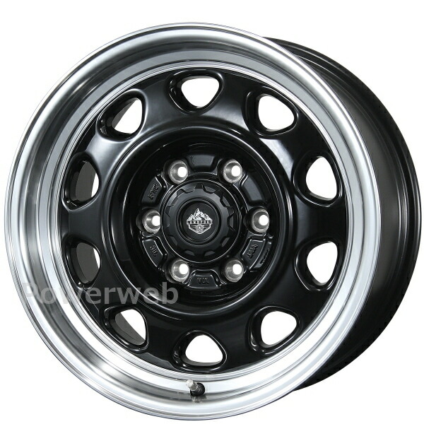 TOPY LANDFOOT SWZ 18インチ 7.5J PCD:139.7 穴数:6 inset:55 グロスブラック/リムポリッシュ (GB/RP) トピー ランドフット [ホイール1本]｜PowerWeb