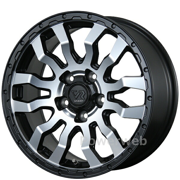 TOPY VABRO RR-01 18インチ 7.5J PCD:139.7 穴数:6 inset:55 トヨタ純正平座(M14) マットクリアポリッシュ (MC) トピー [ホイール1本]