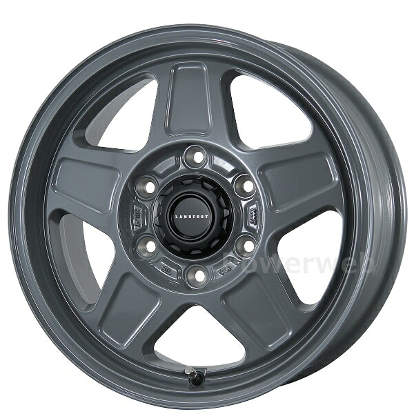 TOPY LANDFOOT GWD 16インチ 5.5J PCD:139.7 穴数:5 inset:22 グレー (GR) トピー ランドフット [ホイール1本]｜PowerWeb