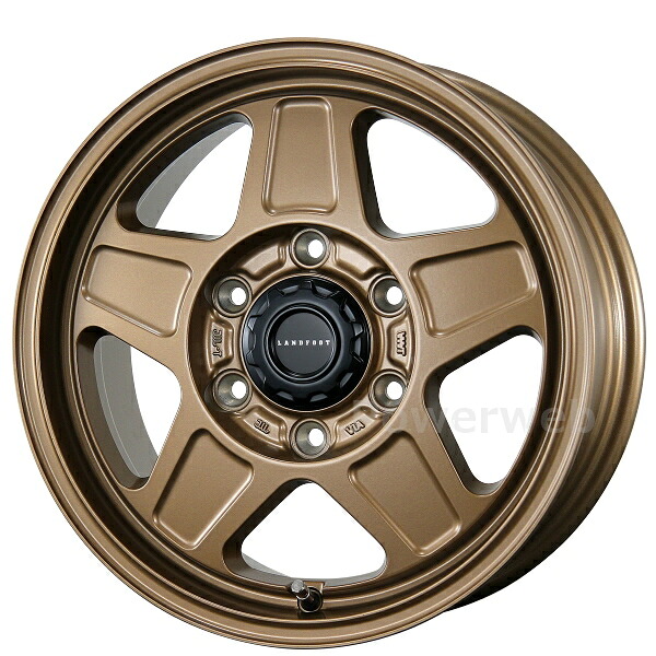 TOPY LANDFOOT GWD 16インチ 5.5J PCD:139.7 穴数:5 inset:22 ゴールド (GOLD) トピー ランドフット [ホイール1本]｜PowerWeb