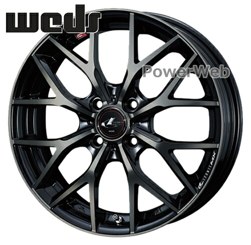 LEONIS MX (レオニス MX) 17インチ 6.5J PCD:100 穴数:4 inset:42 パールブラックミラーカット/チタントップ Weds [ホイール1本単位]｜PowerWeb
