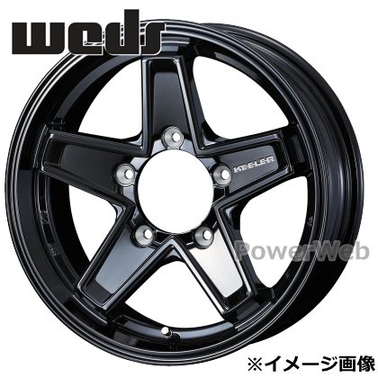 KEELER TACTICS 15インチ 6.0J PCD:139.7 穴数:5 inset:0 グロスブラック (キーラー タクティクス) Weds [ホイール4本セット]画像