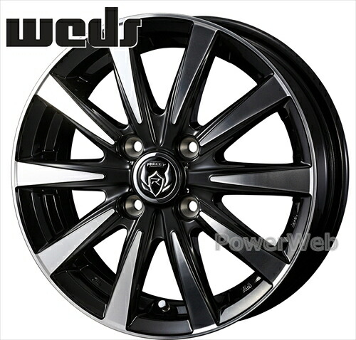 RIZLEY DI (ライツレー DI) 13インチ 4.0J PCD:100 穴数:4 inset:45 ブラックポリッシュ Weds [ホイール4本セット]｜PowerWeb