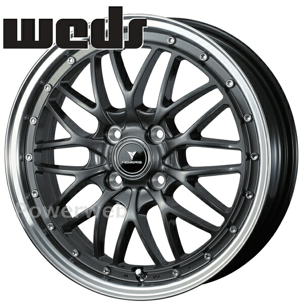 Weds NOVARIS ASSETE M1 16インチ 5.0J PCD:100 穴数:4 inset:45 ガンメタ/リムポリッシュ (GMT/P) ウェッズ ノヴァリス [ホイール4本セット]｜PowerWeb