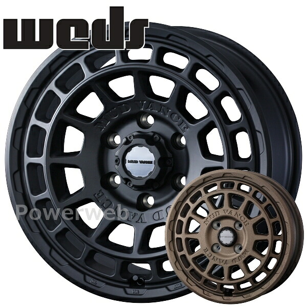 Weds MUD VANCE X TypeF 15インチ 4.5J PCD:100 穴数:4 inset:45 フルマットブラック (FMBK) ウェッズ マッドヴァンス [ホイール1本]｜PowerWeb