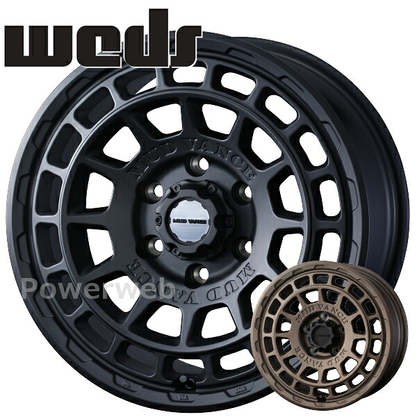 Weds MUD VANCE X TypeF 17インチ 7.0J PCD:114.3 穴数:5 inset:38 フルマットブラック (FMBK) ウェッズ マッドヴァンス [ホイール4本セット]