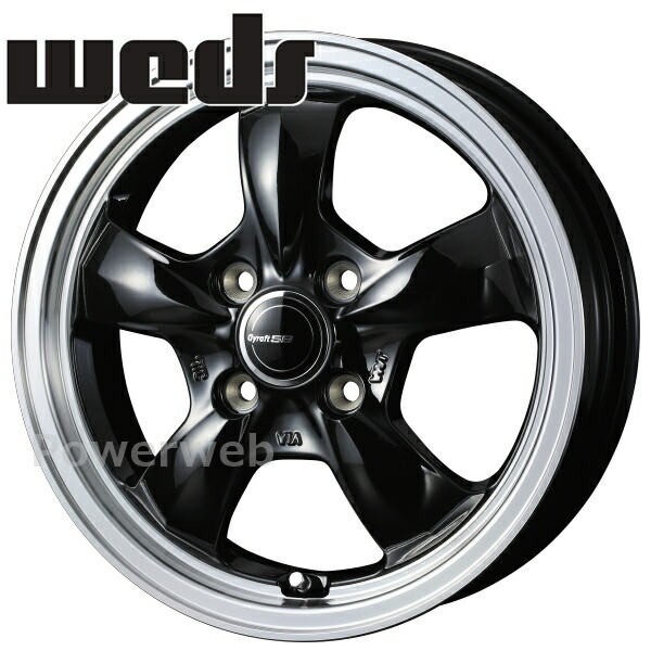 ウェッズ　12インチ　アルミホイール weds(ウェッズ) Gyraft 9M 12インチ アルミ4本 ゴールドメッシュ