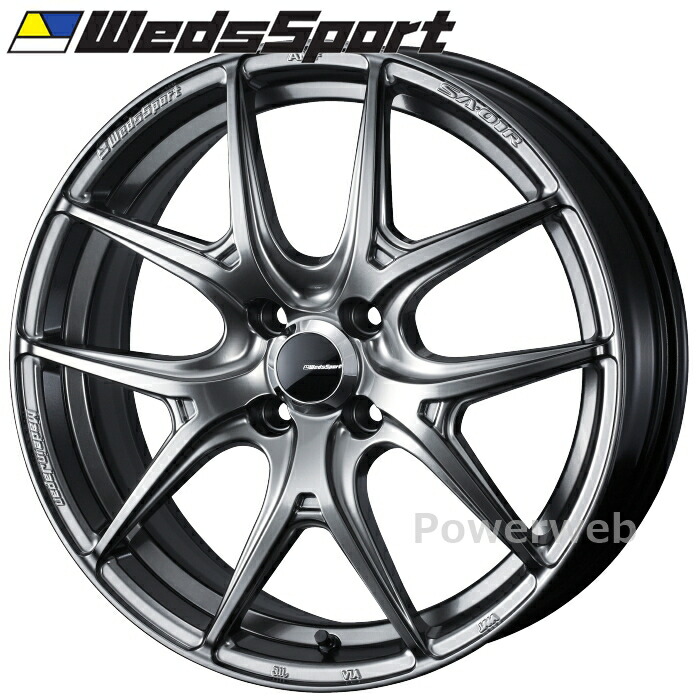 Weds WedsSport SA-01R 17インチ 6.5J PCD:100 穴数:4 inset:50 プラチナシルバーブラック (PSB) ウェッズスポーツ SA01R [ホイール1本]｜PowerWeb
