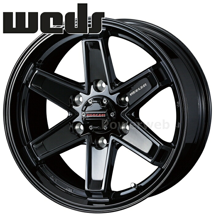 Weds KEELER TACTICS 18インチ 7.5J PCD:139.7 穴数:6 inset:55 M14 トヨタ純正平座 グロスブラック (ウェッズ キーラー タクティクス) [ホイール1本]｜PowerWeb