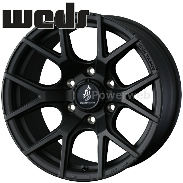 Weds MUD VANCE SD 18インチ 7.5J PCD:114.3 穴数:5 inset:35 フルマットブラック (FMBK) (ウェッズ マッドヴァンス SD) [ホイール1本]｜PowerWeb