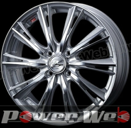 LEONIS WX (レオニス WX) 14インチ 5.5J PCD:100 穴数:4 inset:50 ハイパーシルバー/ミラーカット Weds [ホイール単品4本セット]｜PowerWeb