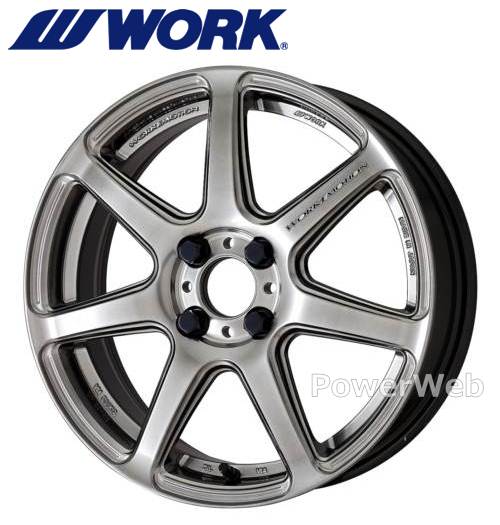 WORK EMOTION T7R アッシュドチタン 15インチ ホイール　4本 WORK (4本セット) EMOTION T7R 15インチ 15×5.0J 4H-100