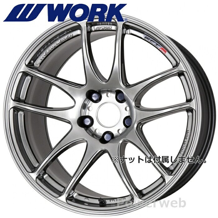 WORK EMOTION CR Kiwami 18インチ 9.5J PCD:100 穴数:5 inset:38 グリミットシルバー (GTS) ワーク エモーション CR 極 キワミ [ホイール4本セット]｜PowerWeb