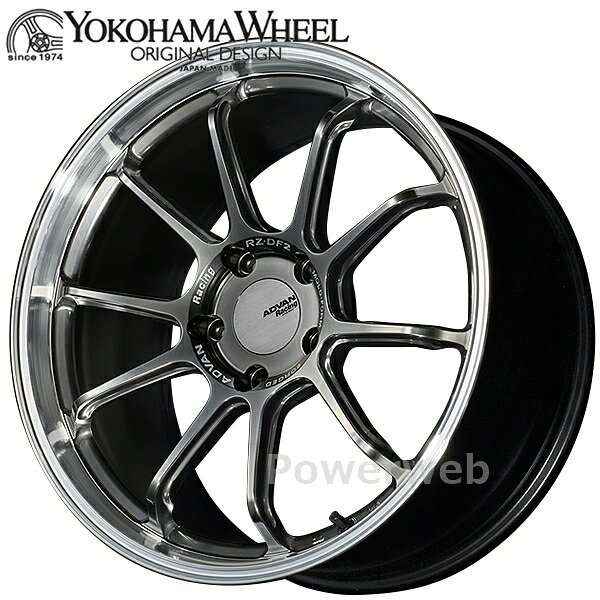 ADVAN Racing RZ-DF2 for PORSCHE 20インチ 10.0J PCD:130 穴数:5 inset:40 マシニング＆ハイパープラチナブラック (MHPB) アドバン レーシング [ホイール1本]