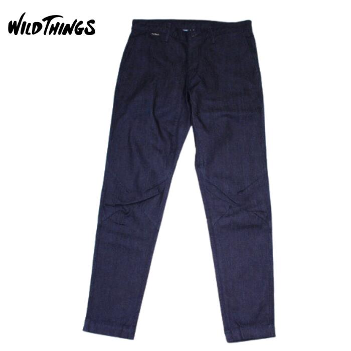 jr/ WILD THINGS ワイルドシングス サーモライト ストレッチデニム スリムパンツ WT017G-D ブラック アウトドア 日本製｜Powwow Trading Post