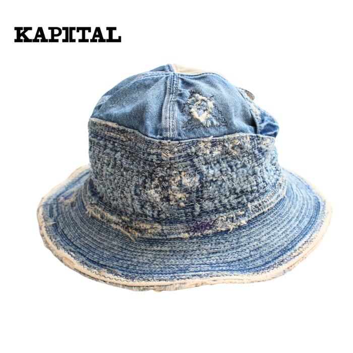 【pokemonさん専用】KAPITAL　キャピタル　デニムキャップ 老人と海 KAPITAL(キャピタル) / 11.5ozデニム 老人と海HAT (クラッシュ