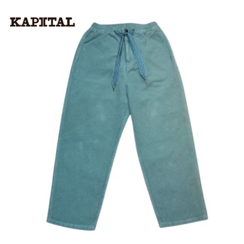 KAPITAL コーデュロイ IVYパンツ(メモリアルペイントモデル) 14Wコーデュロイ IVYショートパンツ(メモリアルペイントモデル
