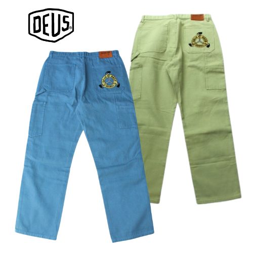 DEUS EX MACHINA  Big Fella Canvas Pant Spearmint  DMP234722  デウス 抽出エキス マキナ  帆布ズボン下 メンズファッション-ズボン・パンツ
