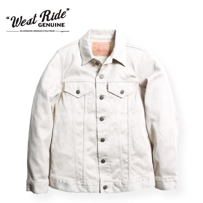 gm/ WEST RIDE ウエストライド 1965J PIQUE IVORY メンズ  ピケ ジャケット アイボリー ホワイト バイク バイカー アメカジ west ride