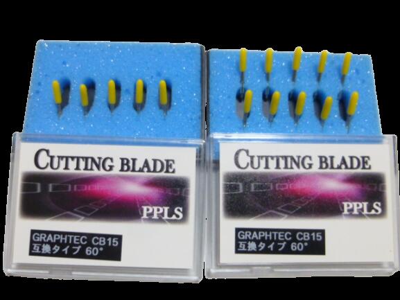 569 PPLS GRAPHTEC(グラフテック) CB15 手合い カッティングブレード 取り替えっこ品 60° 15本書き割り