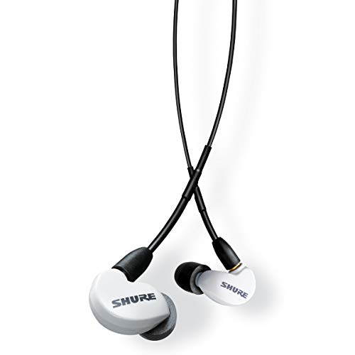 SHURE シュア イヤホン AONIC 215 有線 マイク付き SE215DYWH+UNI-A ホワイト 高遮音性 ゲーム ゲーミング スペシャルエディション カナル型 ワイヤレス変換可(別売)