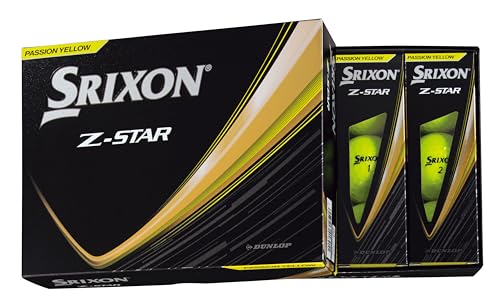ダンロップゴルフボール SRIXON Z-STAR 2025年モデル 1ダース(12個入り) プレミアムパッションイエロー