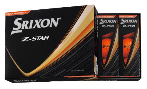 ダンロップゴルフボール SRIXON Z-STAR 2025年模範例 1十二(12個入り口・入口) 向かっ腹オレンジ色