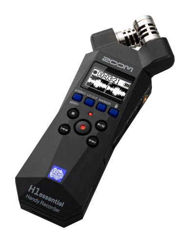 ZOOM ズーム H1 essential 小型軽量 ハンディレコーダー 32bitフロート録音 USBマイク対応 XYステレオ 電池駆動 Vlog 配信 ASMR ポッドキャスト対応 Hシリーズ/3年保証｜ピースリーショップ　店