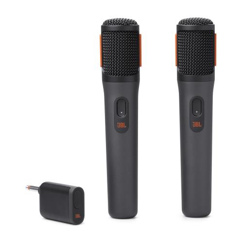 JBL PartyBox Wireless Mic 2本セット/2.4GHz 無線方式デジタル/単一指向性ダイナミックマイク/有効距離最大30m/ブラック JBLPBWIRELESSMIC