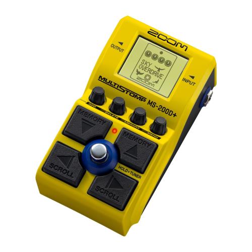 ZOOM MS-200D Plus マルチストンプペダル 200種類以上の歪み搭載 ディストーション オーバードライブ ファズ ブースター MSシリーズイエロー 黄色/メーカー保証3年