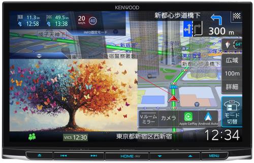 ケンウッド(Kenwood)カーナビ 彩速 HD8インチ MDV-M812L 「Apple CarPlay」「Android Auto」対応 安心の日本製 インダッシュモデル 70,311円