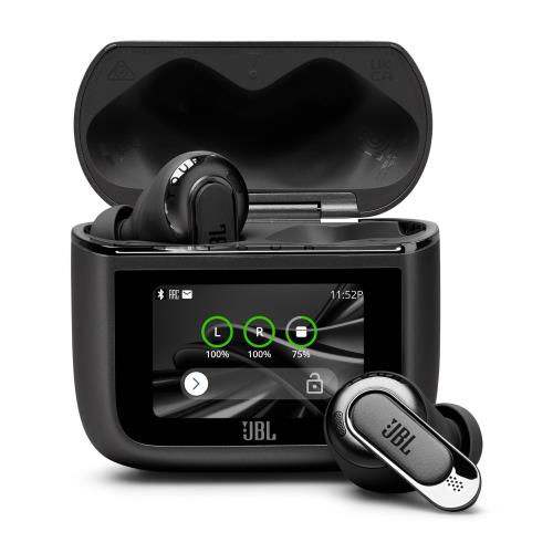 JBL TOUR PRO 3 ワイヤレスイヤホン bluetooth/ハイブリッドノイズキャンセリング/ハイレゾワイヤレスLDAC/デュアルドライバー/マルチポイント/防塵・防水/ワイヤレス充電対応/スマートタッチディスプレイ搭載/ブラック / JBLTOURPRO3BLK｜ピースリーショップ　店