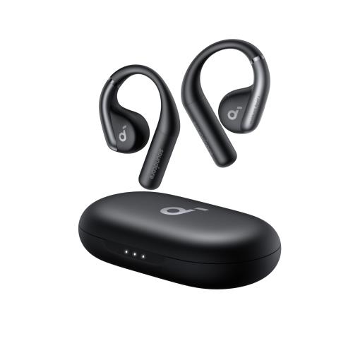 Anker Soundcore AeroFit(Bluetooth 5.3)オープンイヤー型ワイヤレスイヤホン / IP57防塵防水規格/ 最大42時間再生 / マルチポイント接続/PSE技術基準適合ブラック