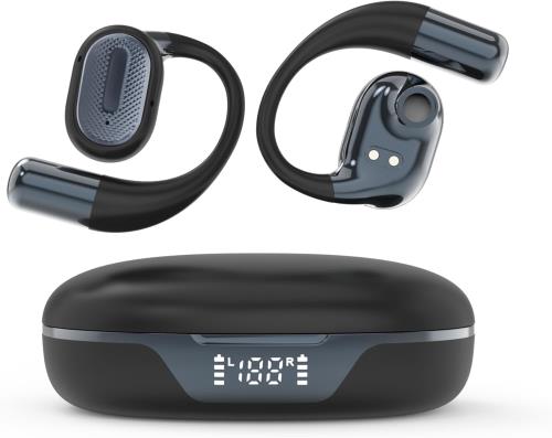商品?片 Bluetoothイヤホン ワイヤレスイヤホン 6 つシリコンマイク搭載 AIスマートENC通話 60時間音楽再生2026最新bluetooth 6.0 クリップイヤホン空気伝導耳挟み式オープン