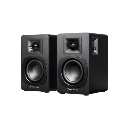 オーディオテクニカ AT-SP3X ブックシェルフ スピーカー レコードプレーヤー Bluetooth モニタースピーカー アクティブ RCA入力 マルチポイント対応 PC テレビ 音楽鑑賞 ブラック