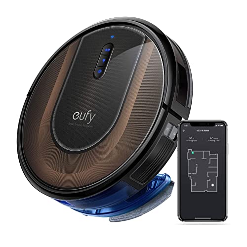 Anker Eufy (ユーフィ) RoboVac G30 Hybrid (ロボット掃除機) スマート・ダイナミック・ナビゲーション 2.0 / 2-in-1 吸引・水拭き両用/Wi-Fi対応/超薄型/強力吸引/自動充電/BoostIQ搭載/境界線テープ対応/効率的な清掃/スマート機能ブラック