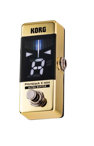 KORG(コルグ) ギター/ベース用 ペダルチューナー Pitchblack X mini カラー/コンパクト/省スペース/±0.1セントの高精度/ULTRA BUFFER/ストロボチューニング ゴールド PB-X-MINI MG