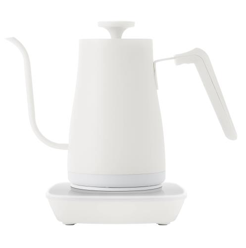 [山善] 電気ケトル 電気ポット 0.8L 一人暮らし 二人暮らし ドリップケトル (温度調節/保温/空焚き防止機能) 沸騰後自動電源OFF ホワイト EKG-C801(W)｜ピースリーショップ　店