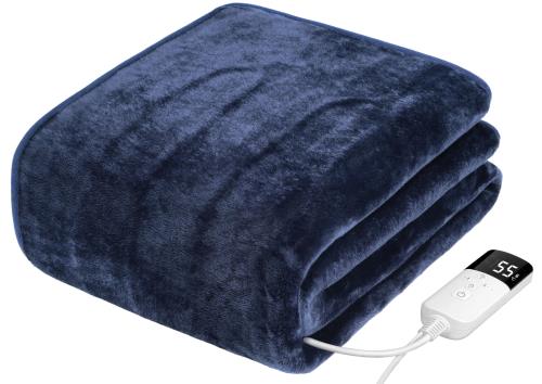 Aliliy 電気毛布 敷き ホットカーペット 160x80cmズレ防止 自動恒温運転で賢く節電 無段階温度調節 1-12H切タイマー90W 速暖 省エネ 洗える ダニ退治 電気マット 厚手