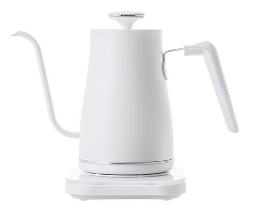 [山善] 電気ケトル 電気ポット 0.8L 一人暮らし 二人暮らし (消費電力 1200W / 温度調節/保温機能/空焚き防止機能) ホワイトシルバー EGL-C1281(WS)｜ピースリーショップ　店