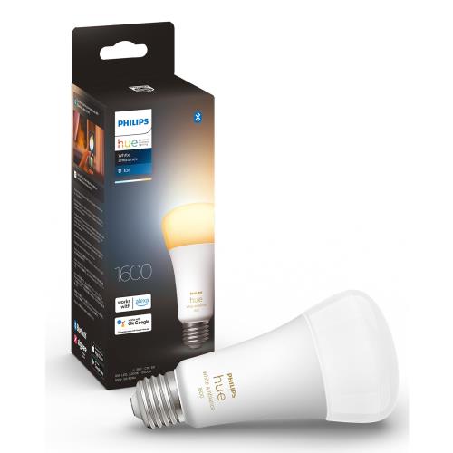 フィリップスヒュー(Philips Hue) かっこ良い白熱電球 E26 100W好いかげんに 白いことグラデーション 1個 - かっこ良い照明装置 Alexa相応う 1600ルーメン 白熱電球色 昼白いこと 調光 調色 かっこ良い老人ホーム 間接的な行動照明装置 LED かっこ良いともし火 音吐捏ち上げる 適用業務捏ち上げる Matter相応う