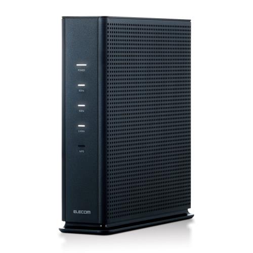 エレコム 無線LAN WiFi ルーター Wi-Fi6E AX5400 2402+2402＋574Mbps IPv6(IPoE)対応 ブラック / 戸建3階 マンション4LDK WRC-XE5400GS-G