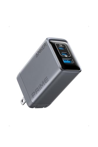 Anker Prime Charger (100W, 3 Ports, GaN) PSE技術基準適合/折りたたみ式プラグMacBook PD対応Windows PC iPad iPhone Galaxy Android スマートフォン ノートPC 各種