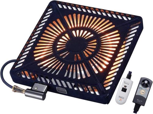 [山善] こたつ用 取替えヒーター 600W U字型 ハロゲンヒーター 速暖 人感センサー搭載 省エネ ファンタイプ 手元コントローラー付き 温風ヒーター YHF-HDN601HS｜ピースリーショップ　店