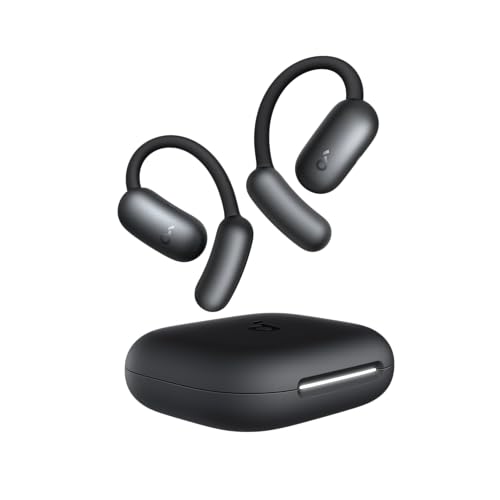 Anker Soundcore AeroFit 2 (Bluetooth 5.4)オープンイヤー型ワイヤレスイヤホン / IP55防塵防水規格/ 最大42時間再生 / マルチポイント接続/PSE技術基準適合 ミッドナイトブラック｜ピースリーショップ　店 14,425円