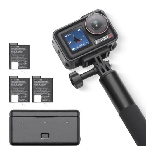 DJI Osmo Action 5 Pro アドベンチャーコンボ アクションカメラ4K 1/1.3インチセンサー付き 12時間の長時間駆動バッテリー（3個） 手ブレ補正 デュアルOLEDタッチ画面 防水 旅行 vlog カメラ ウェアラブルカメラ 動画撮影用カメラ
