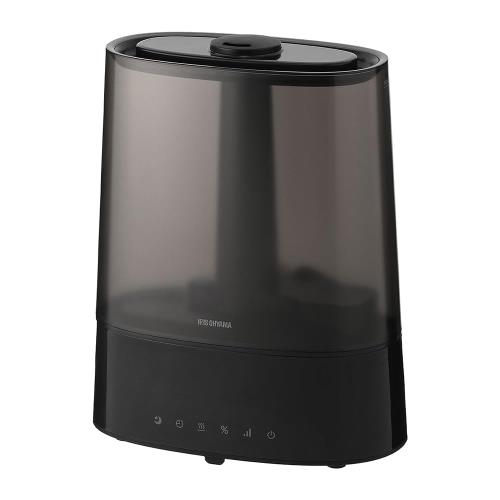 アイリスオーヤマ 上給水超音波ハイブリッド加湿器 550ml ブラック