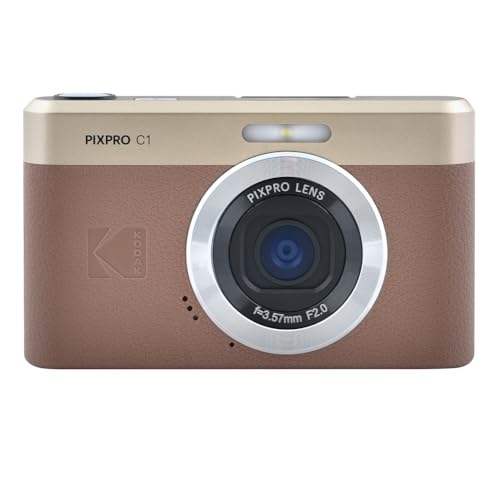 KODAK Pixpro C1 ? 超コンパクトデジタルカメラ| 13MP BSI CMOS、4倍ズーム、2.8インチLCDスクリーン、LEDフラッシュ ? Marron 15,456円