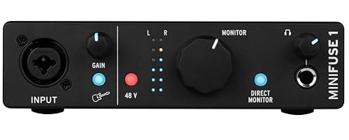 Arturia アートリア 音楽制作ソフト付属 ポータブル・オーディオインターフェイス MiniFuse 1 ブラック